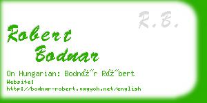 robert bodnar business card